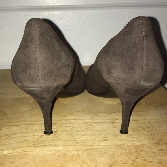Suede Brown High Heels - Picture 3 of 5